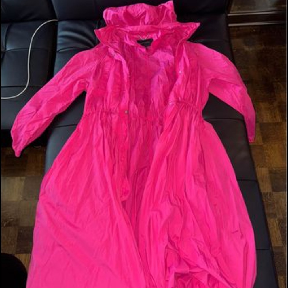 Like New BCBG Max Azria Pink Raincoat
